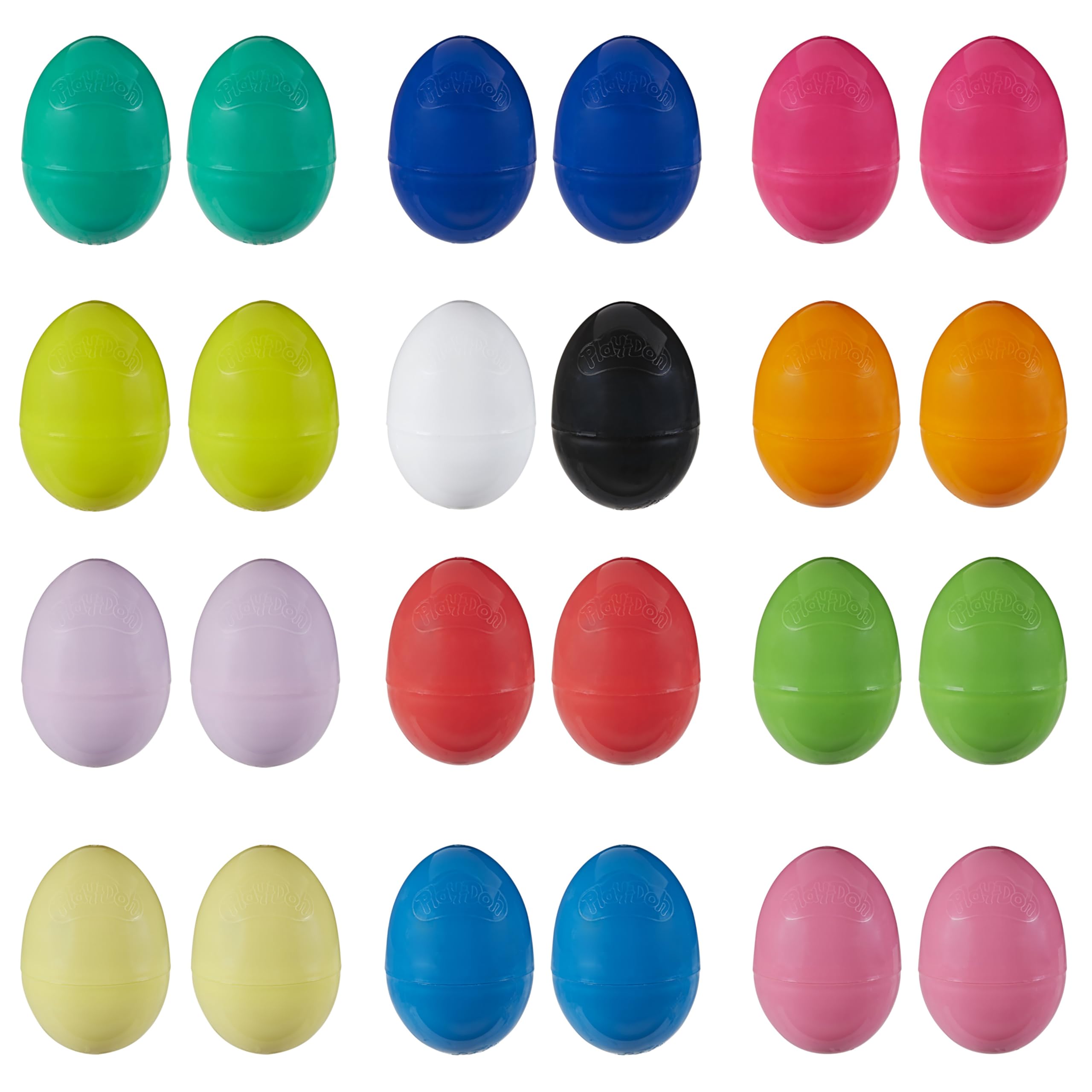Play-Doh Eggs 24-Pack, Dinosaur & Dragon Egg Hunt Toys, Modeling Compound for Birthday Gifts & Party Favors, Easter Basket Stuffers, Kids Ages 2 and Up (Amazon Exclusive)