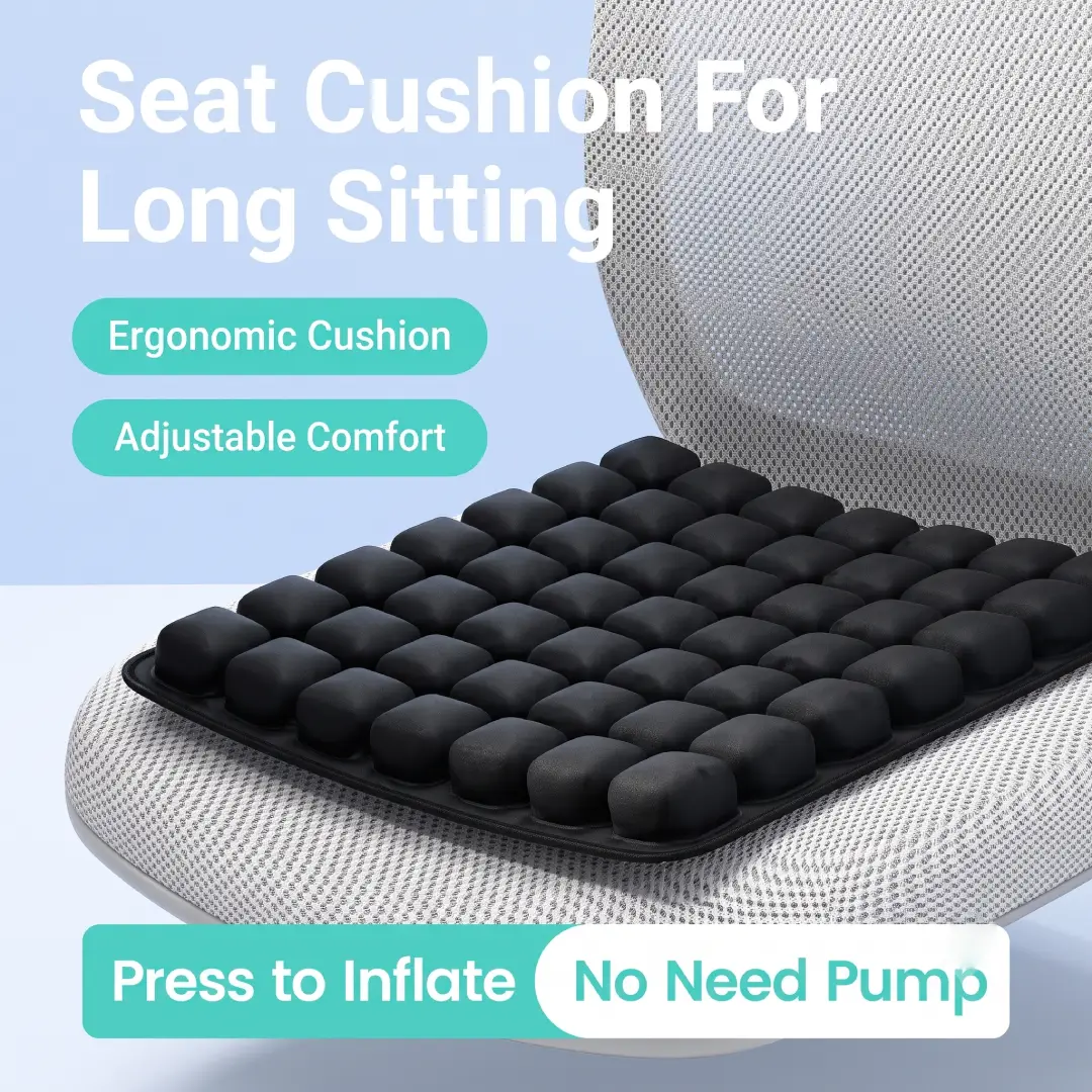3D Ergonomic Inflatable Seat Cushion for Office Chair and Car image 3