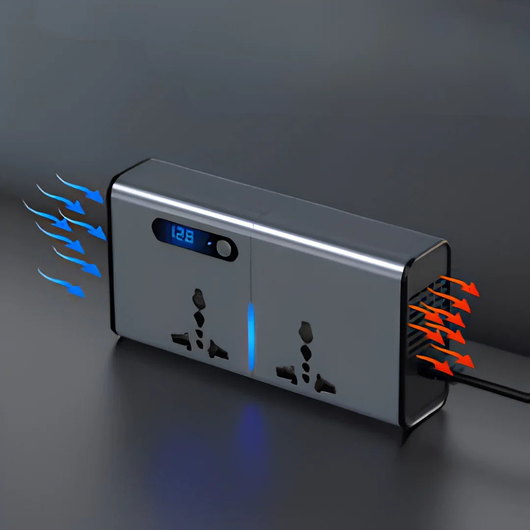 200W Car Power Inverter 12V to 110V AC Outlet with USB-C Charger image 1