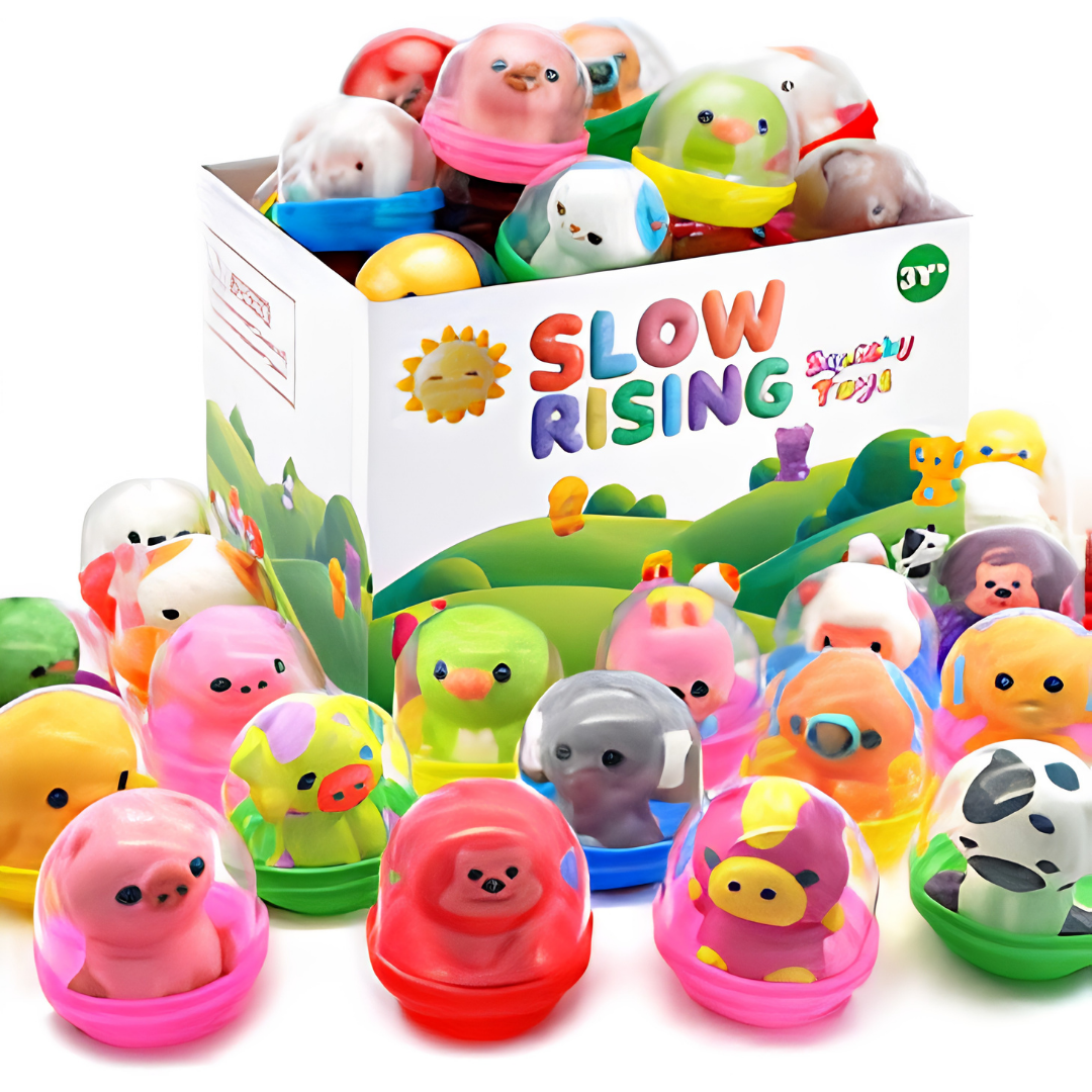 30 Pack Kawaii Mini Animal Squishy Toys Party Favors for Kids