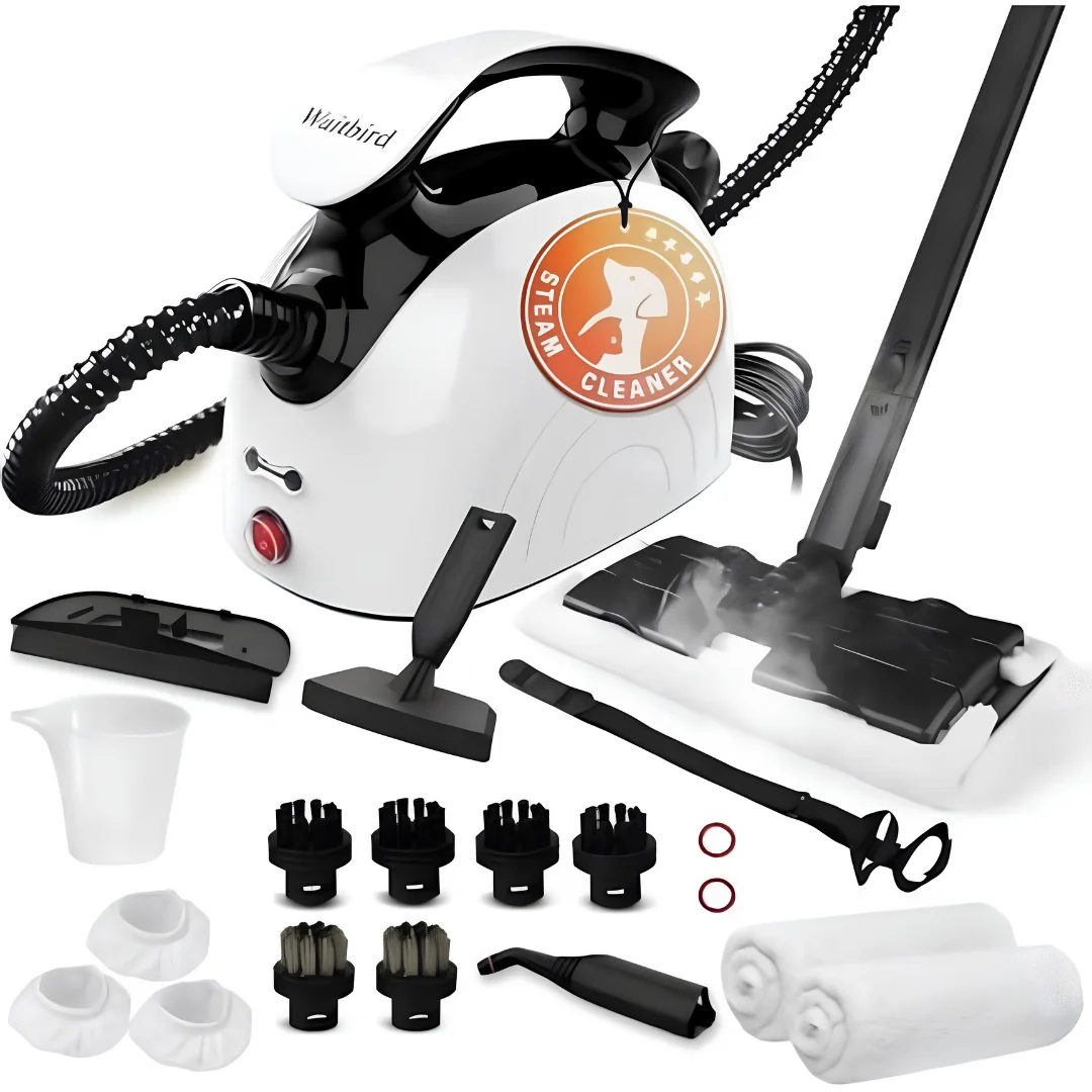 2500W Handheld Steam Cleaner with 21 Accessories for Home and Car image 2