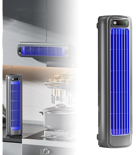 2026 New Cooling Ace Portable Air conditioner, Upgrade Cooling Fan with 3 Speeds & LED Touch Screen, USB Charging Tower Fan for Bedroom Office Home (Grey)