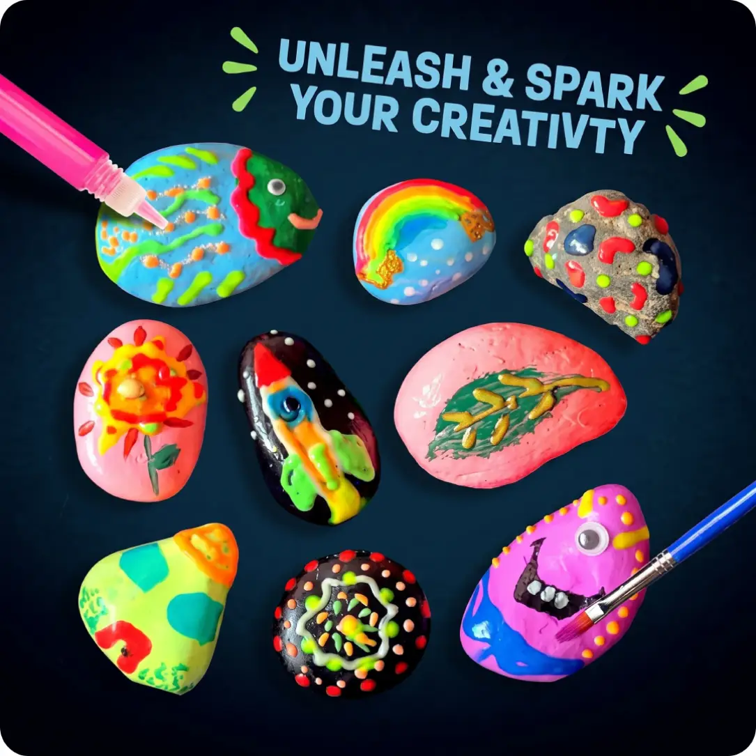 Dan&Darci Glow in the Dark Rock Painting Kit image 3