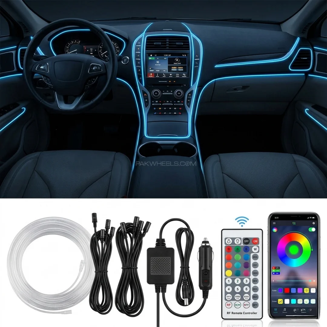 Car Interior LED Strip Lights 12V Ambient Lighting with App and Remote image 2
