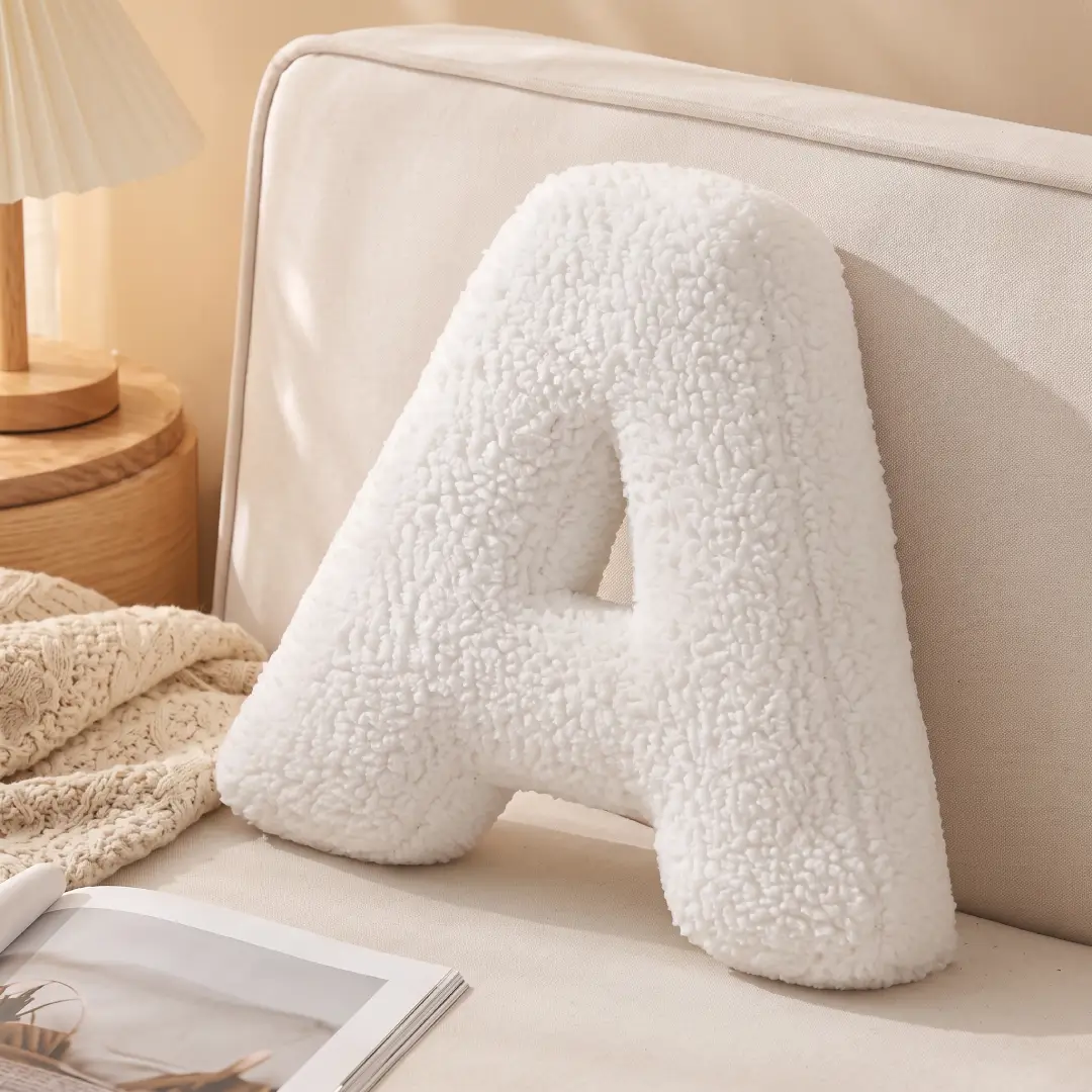 Alphabet Letter Pillow A-Z Plush Decorative Cushion image 5