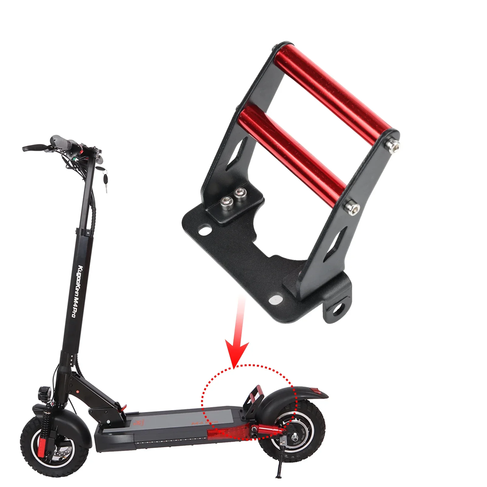 Aluminum Alloy Rear Foot Support For Kugoo M4 Pro Skateboard Electric Scooter Rear Fork Foot Step Pedal Support Handle Bar Parts