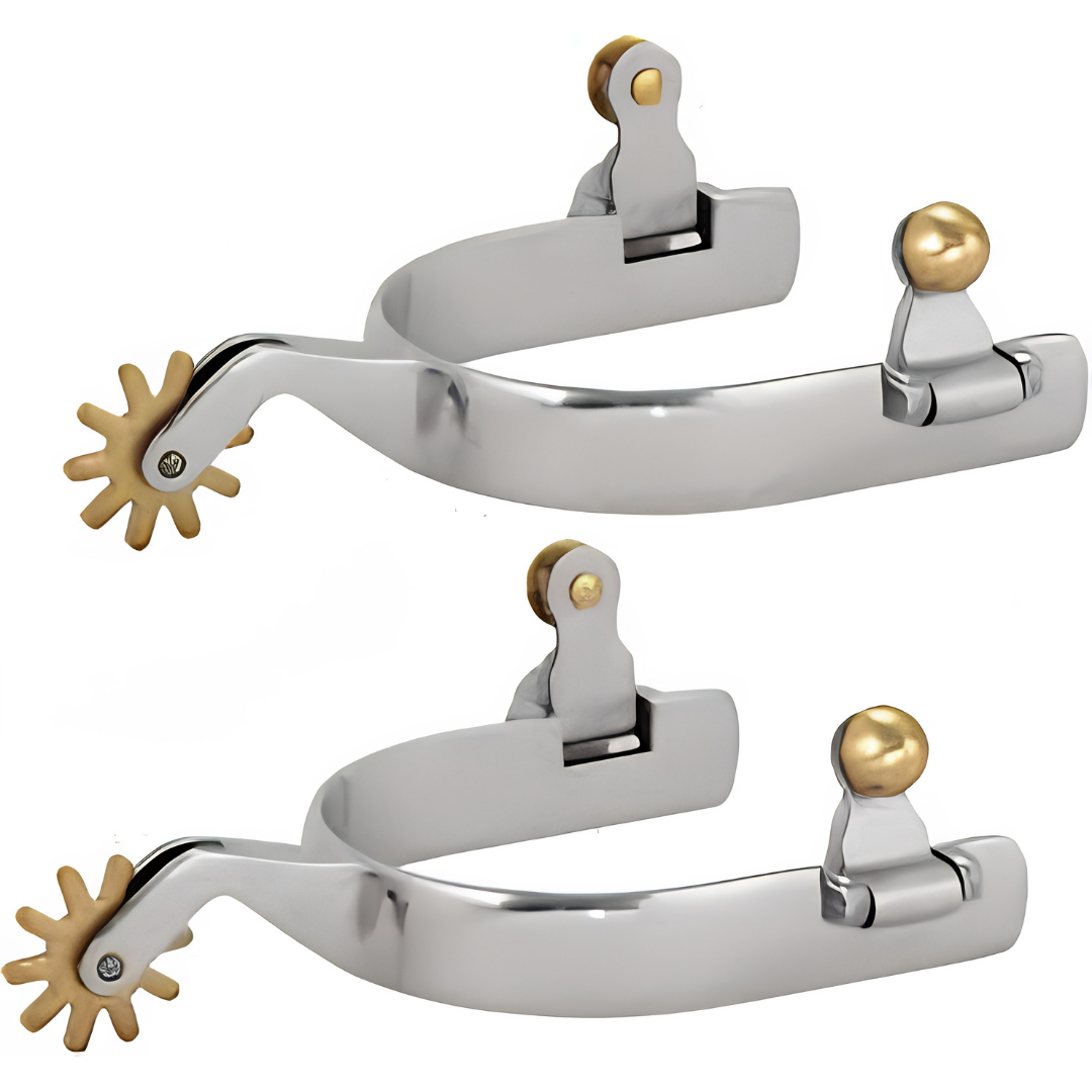 Mild Steel Western Cowboy Horse Spurs for Men Riding Boots