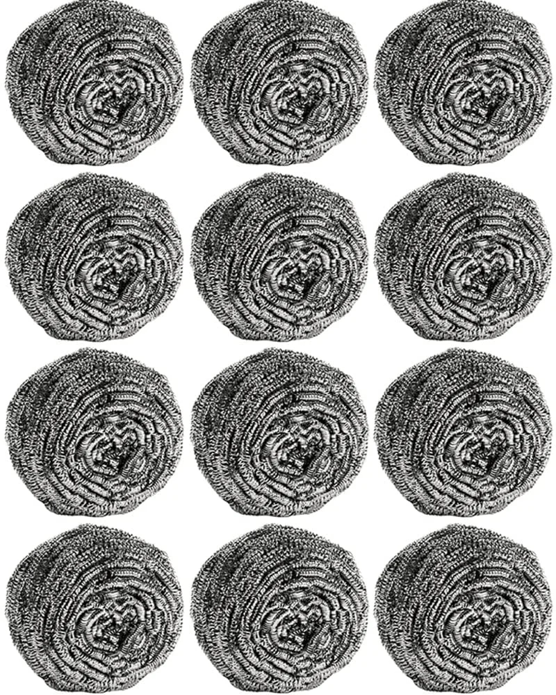 12 Pack Steel Wool Scrubber Pads for Dishes Pots and Pans image 5