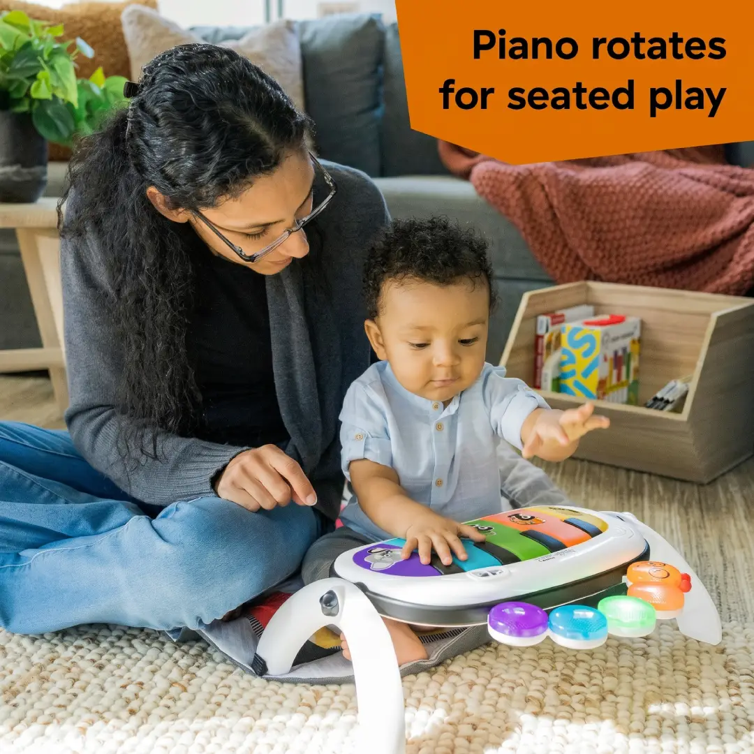 Baby Einstein 4-in-1 Kickin' Tunes Music and Language Play Gym with Piano and Tummy Time Activity Mat image 4