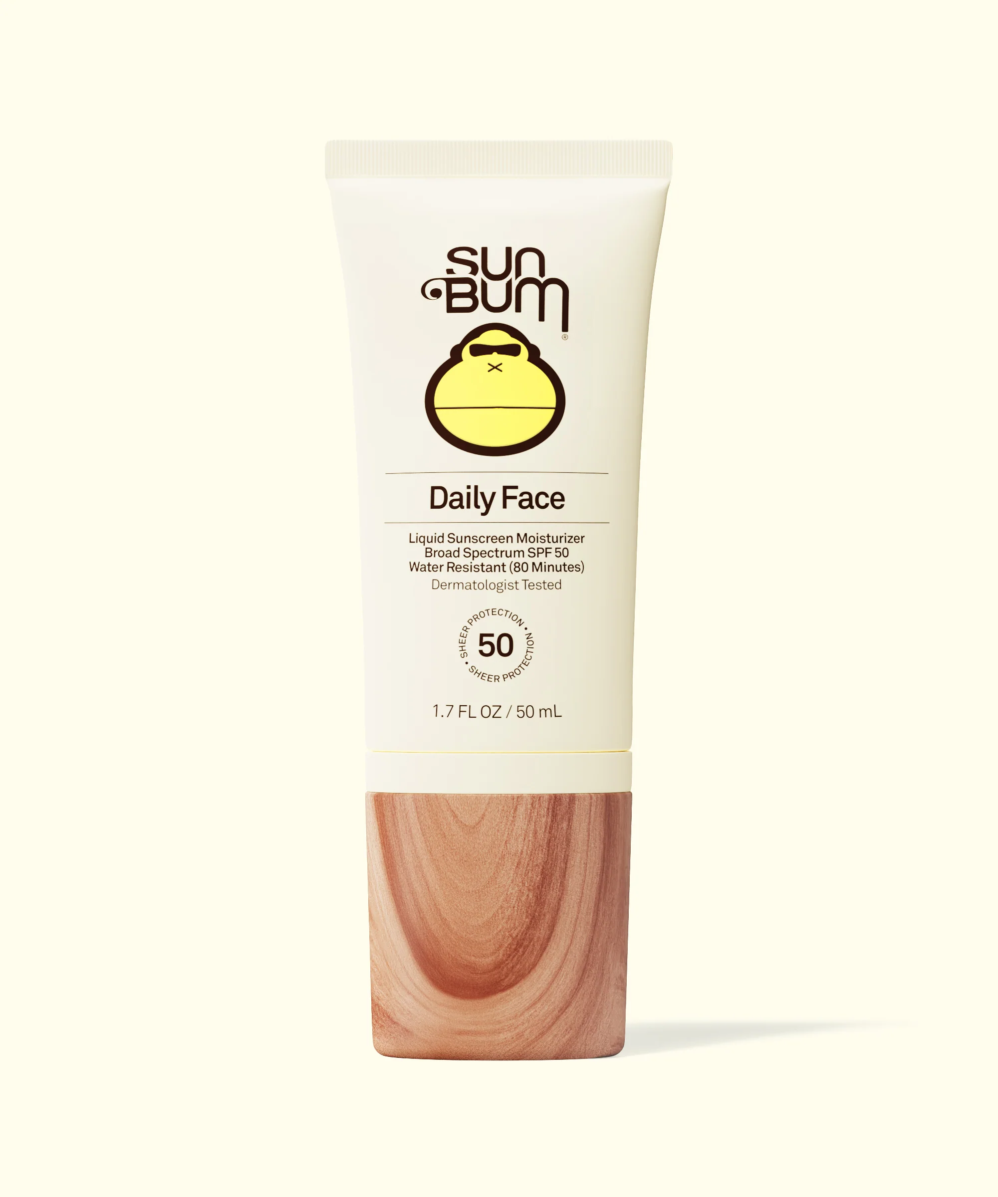 Sun Bum Daily SPF 50 Face Sunscreen Lotion - Broad Spectrum Moisturizing Facial Sunscreen with Vitamin E - Vegan and Hawaii 104 Act Compliant (Without Octinoxate & Oxybenzone) - 1.7 oz (Pack of 2)