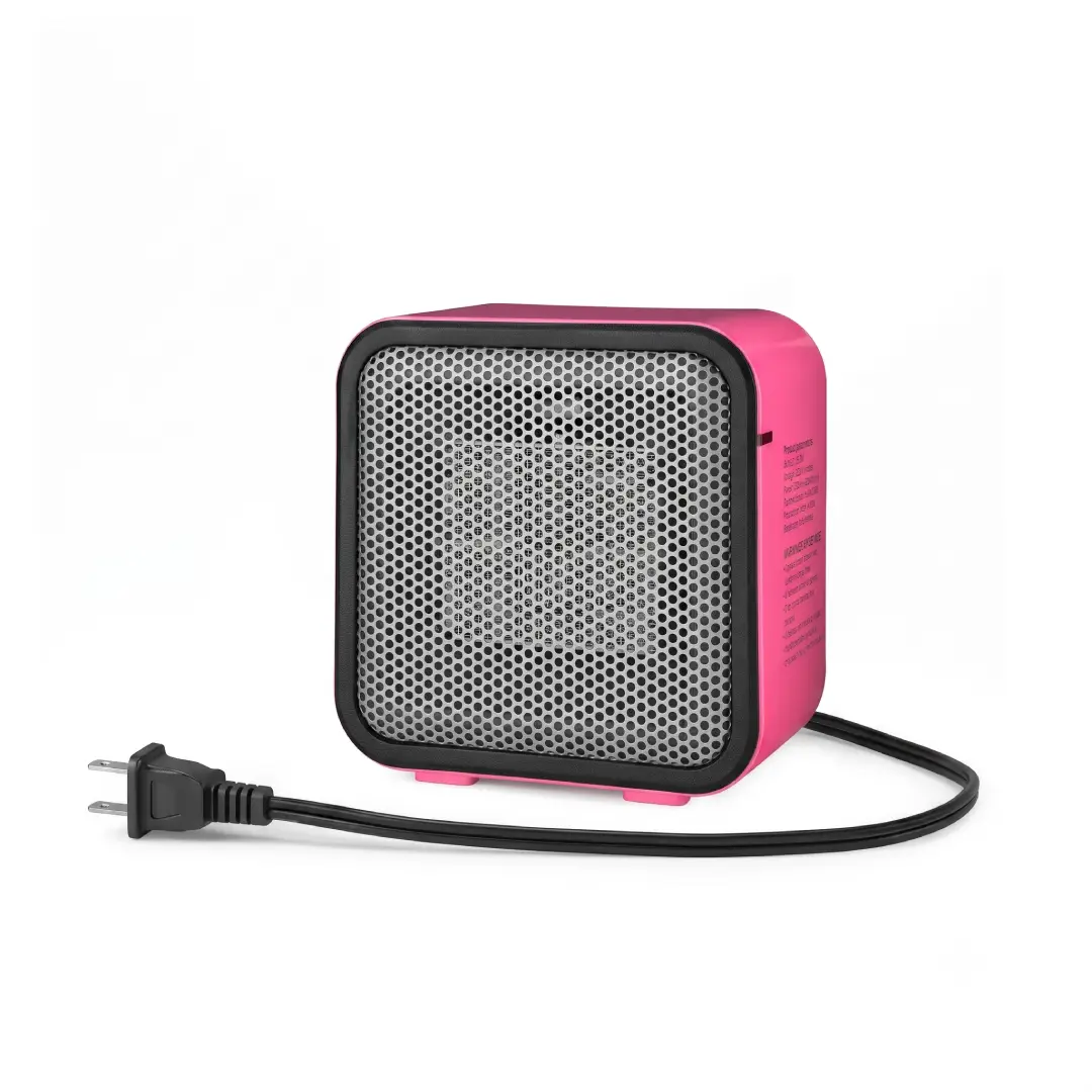 Amazon Basics Mini Ceramic Space Heater 500W White Desk Heater