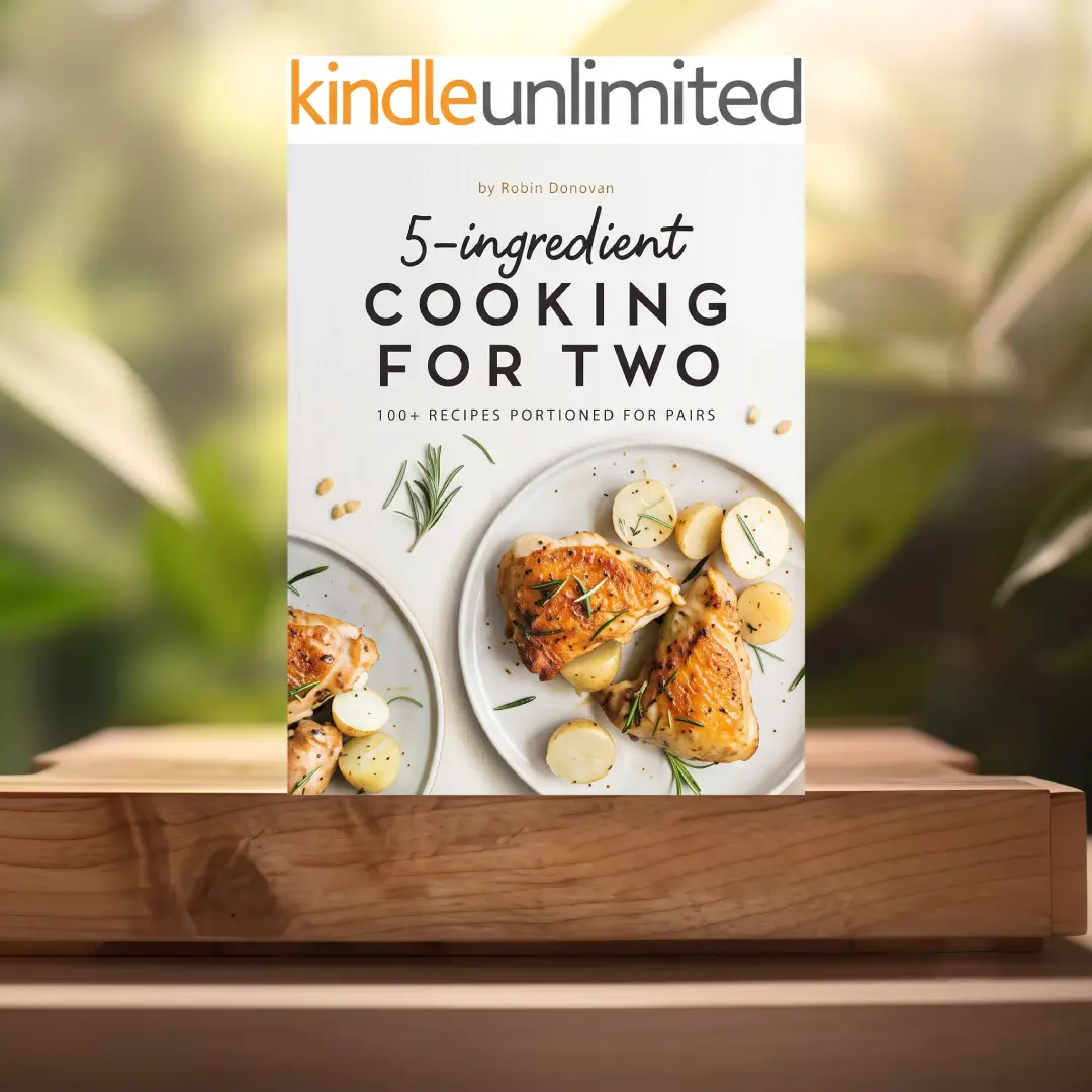 5-Ingredient Cooking for Two Paperback Cookbook with 100+ Recipes image 1