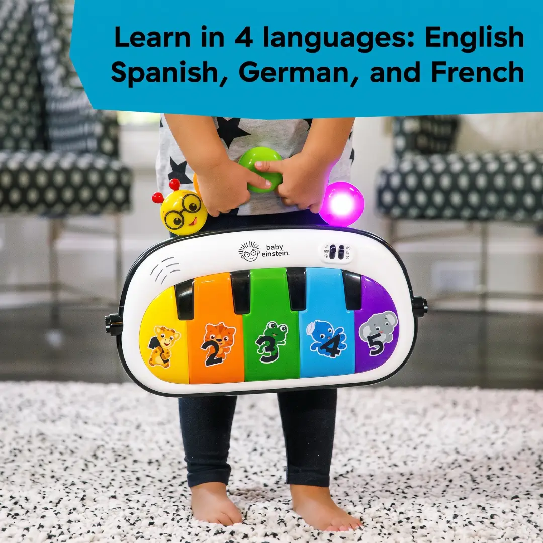 Baby Einstein 4-in-1 Kickin' Tunes Music and Language Play Gym with Piano and Tummy Time Activity Mat image 9
