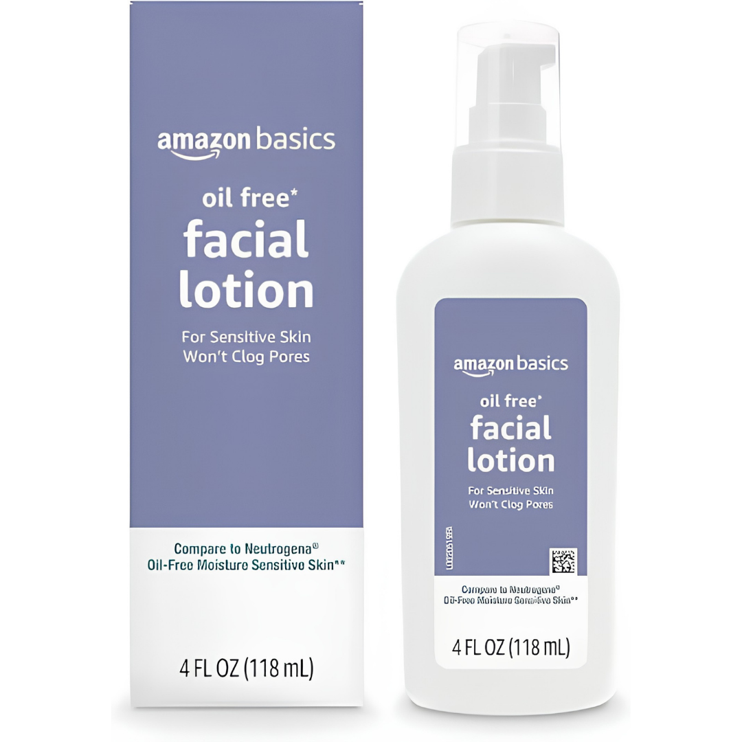 Amazon Basics Oil-Free Facial Moisturizer for Sensitive Skin 4 oz