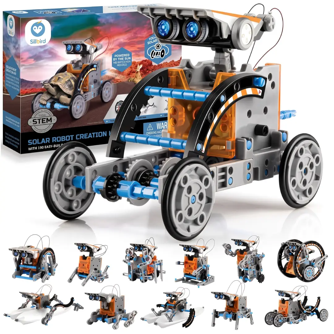 Sillbird 12-in-1 Solar Robot Building Kit – STEM Educational Construction Toy for Boys Ages 8–13 image 4