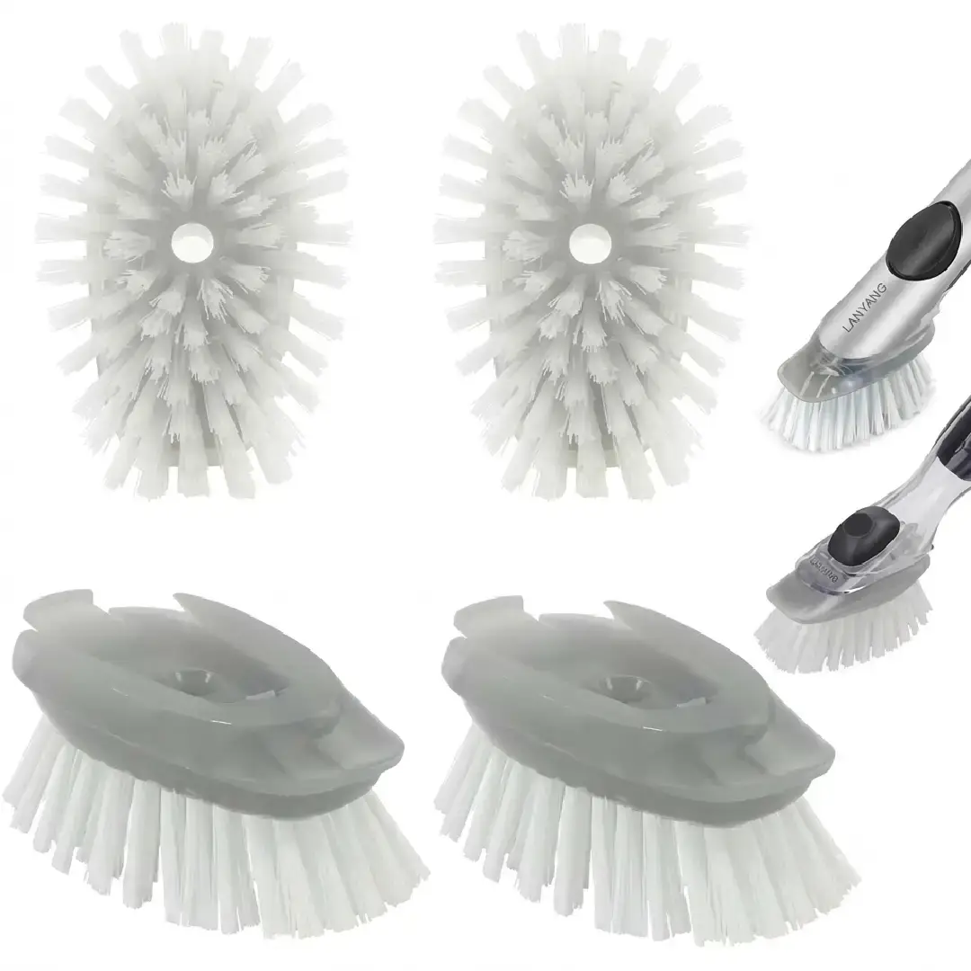 4 Pack Dish Brush Refills for OXO Steel Soap Dispensing Brush image 6