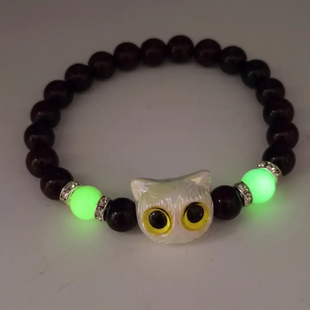 Matching Cat Bracelets for Couples Glow in the Dark Bangles image 3