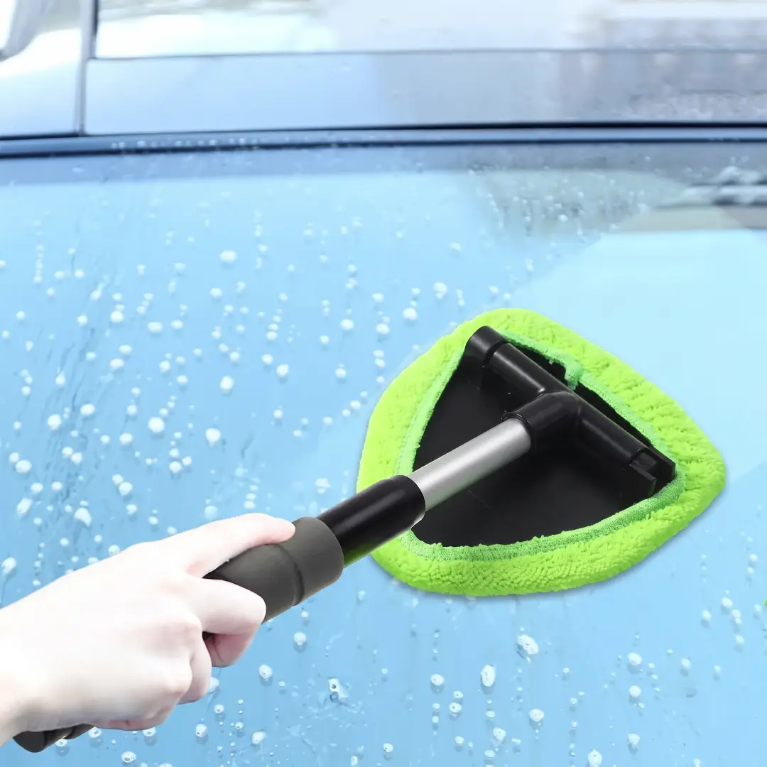 Car Windshield Cleaning Tool with Microfiber Pads image 7