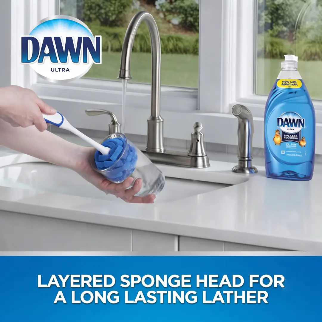 Dawn Ultra Puff Glassware and Dish Cleaning Brush image 2