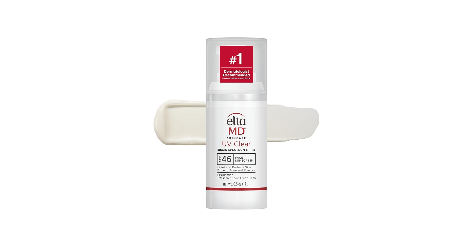 EltaMD UV Clear Tinted Face Sunscreen SPF 46, Oil Free Sunscreen for Sensitive Skin with Zinc Oxide, Dermatologist Recommended