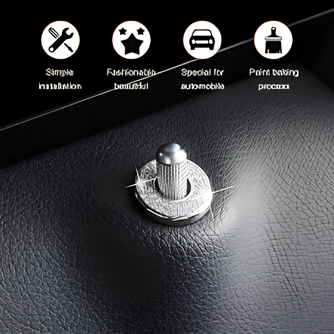 4 Pack Bling Car Door Lock Covers Rhinestone Decoration Stickers image 3