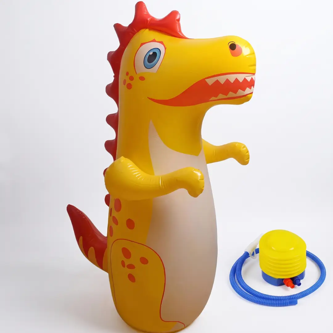 Inflatable Dinosaur, Tiger & Dolphin Punching Bag – Standing Tumbler Boxing Toy for Kids & Adults image 4