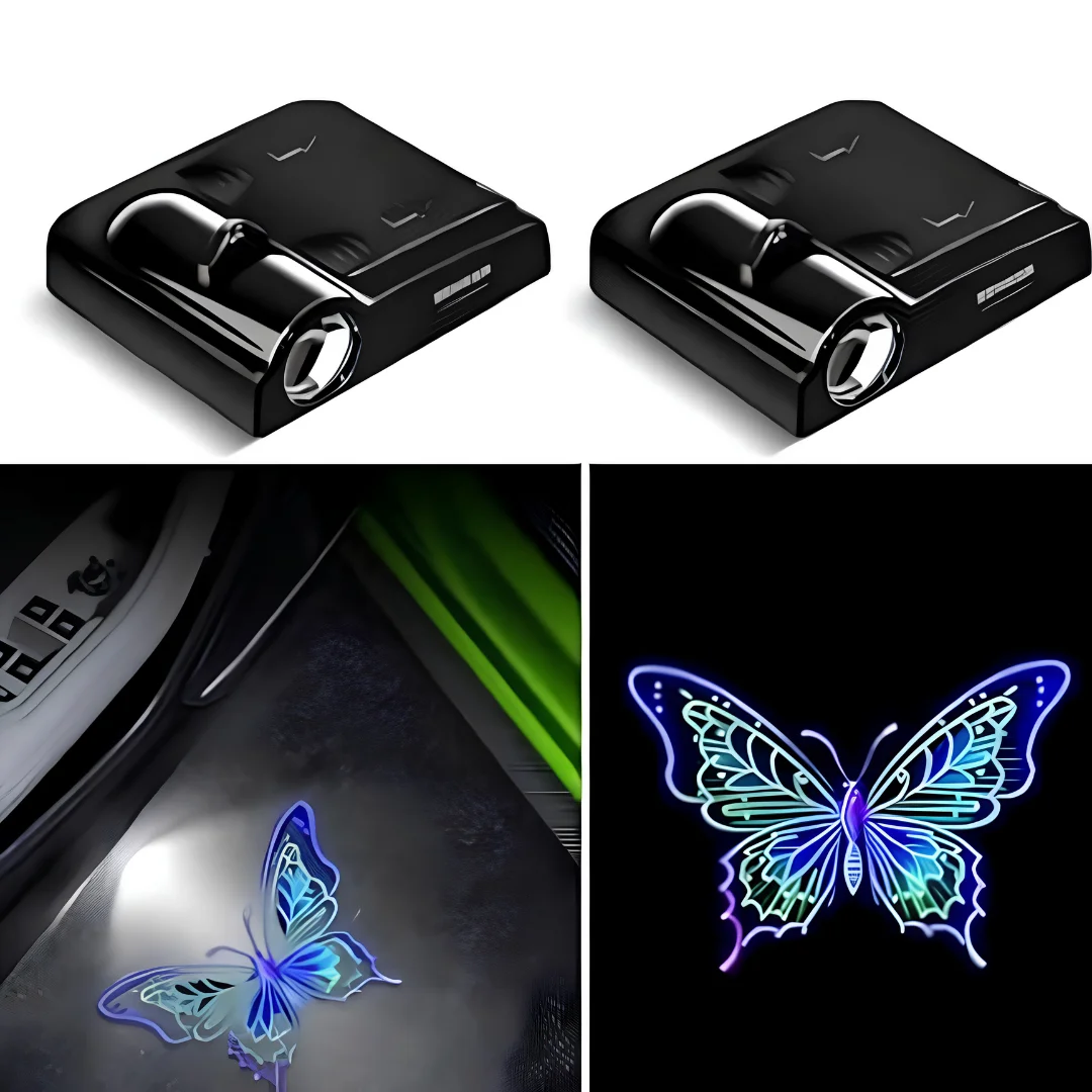 Mandala Purple Lotus Car Door Projector Lights 2 Pcs image 3