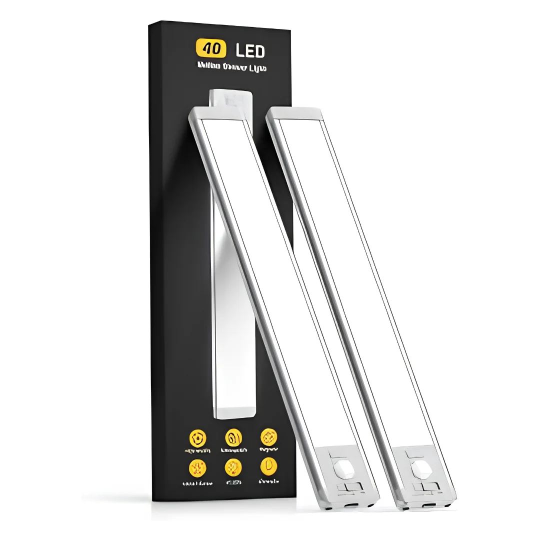 2 Pack Rechargeable Motion Sensor Under Cabinet Lights 10 Inch image 1