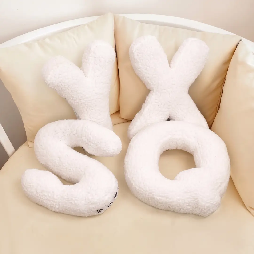 Alphabet Letter Pillow A-Z Plush Decorative Cushion image 4