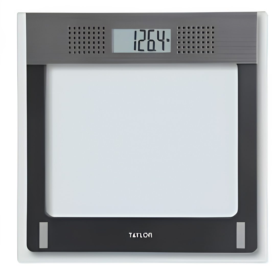 Talking Bathroom Scale with Large LCD Display 440 lb Capacity