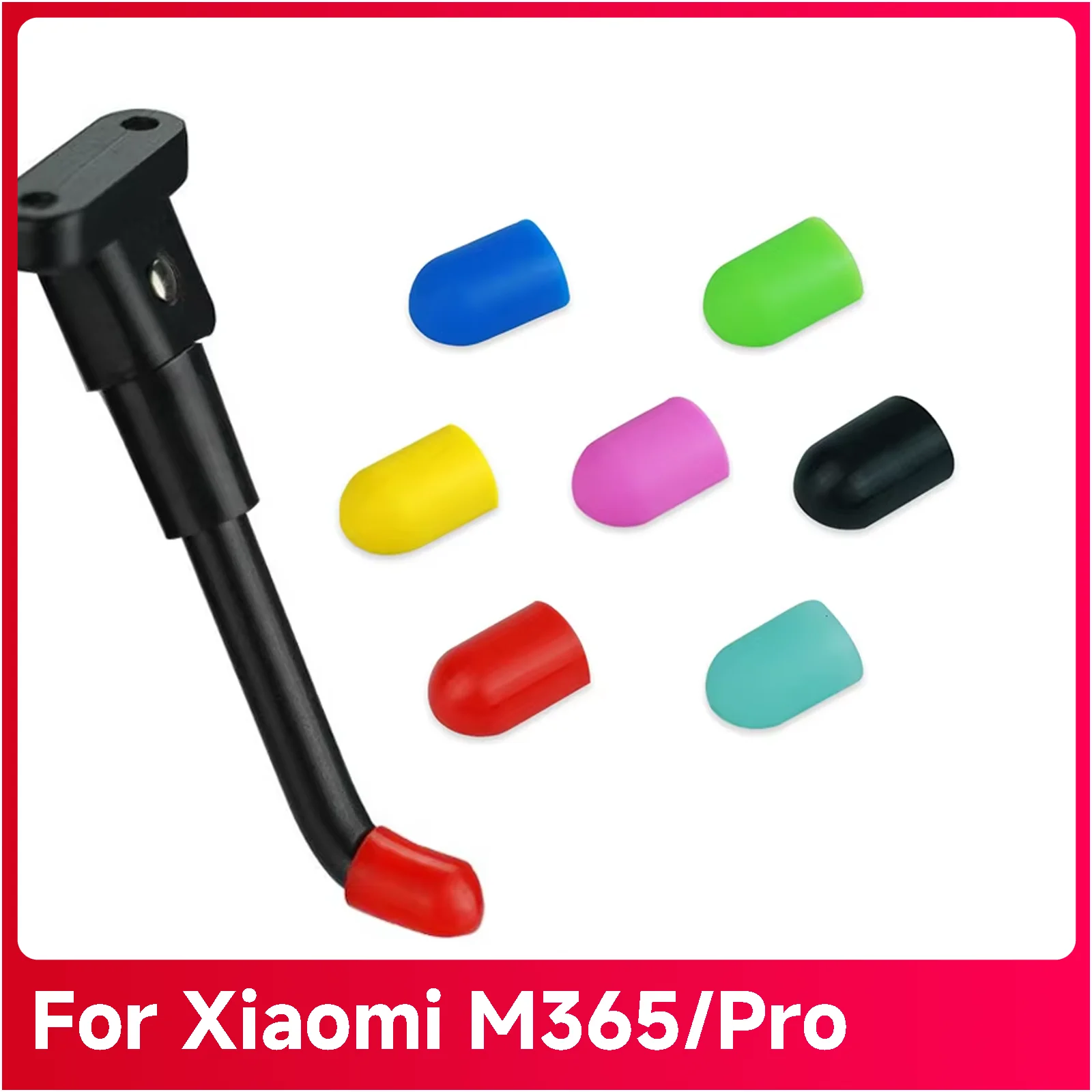 Scooter Silicone Kickstand Foot Support Protect Cover For XIAOMI M365 Pro Max G30 E25 E22 D28 C8 C15 Sccoter Rubber Parts