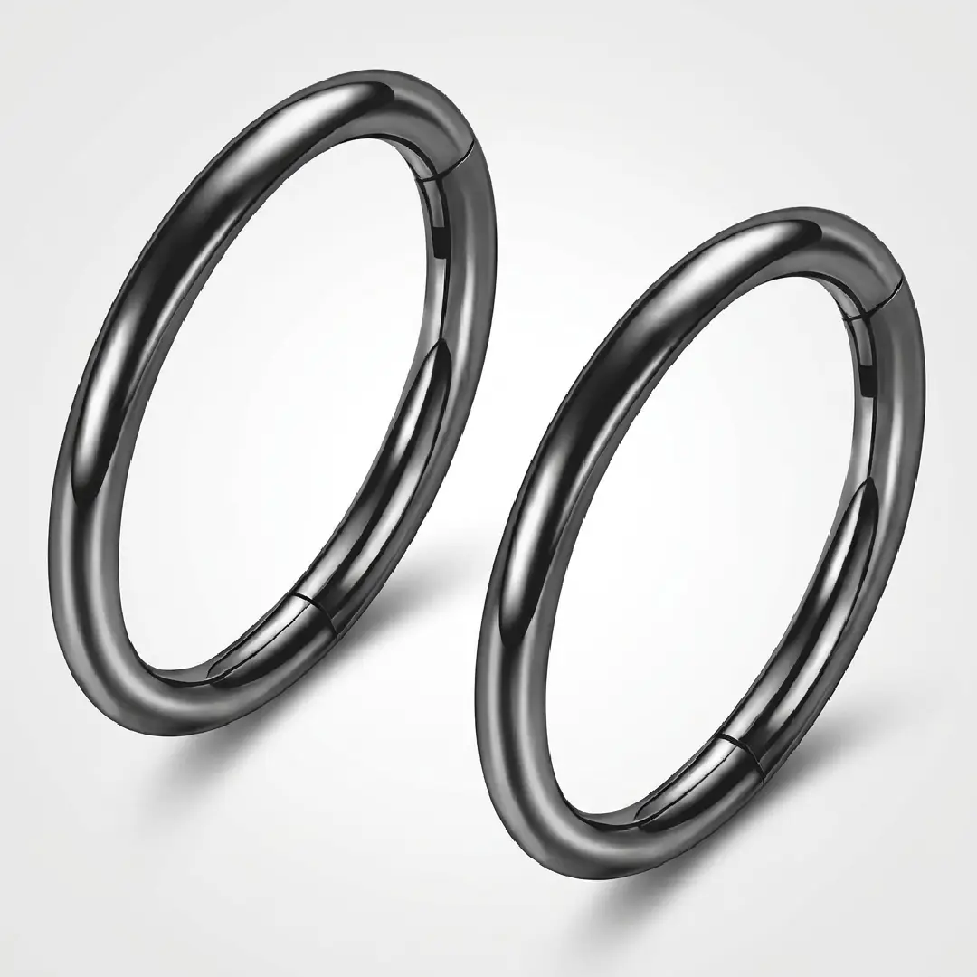 BLISI Grade 23 Titanium Nose Rings Hinged Hoop Set image 4