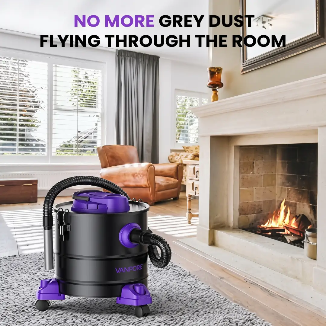 5.2 Gallon Fireplace Ash Vacuum Cleaner 1200W image 2