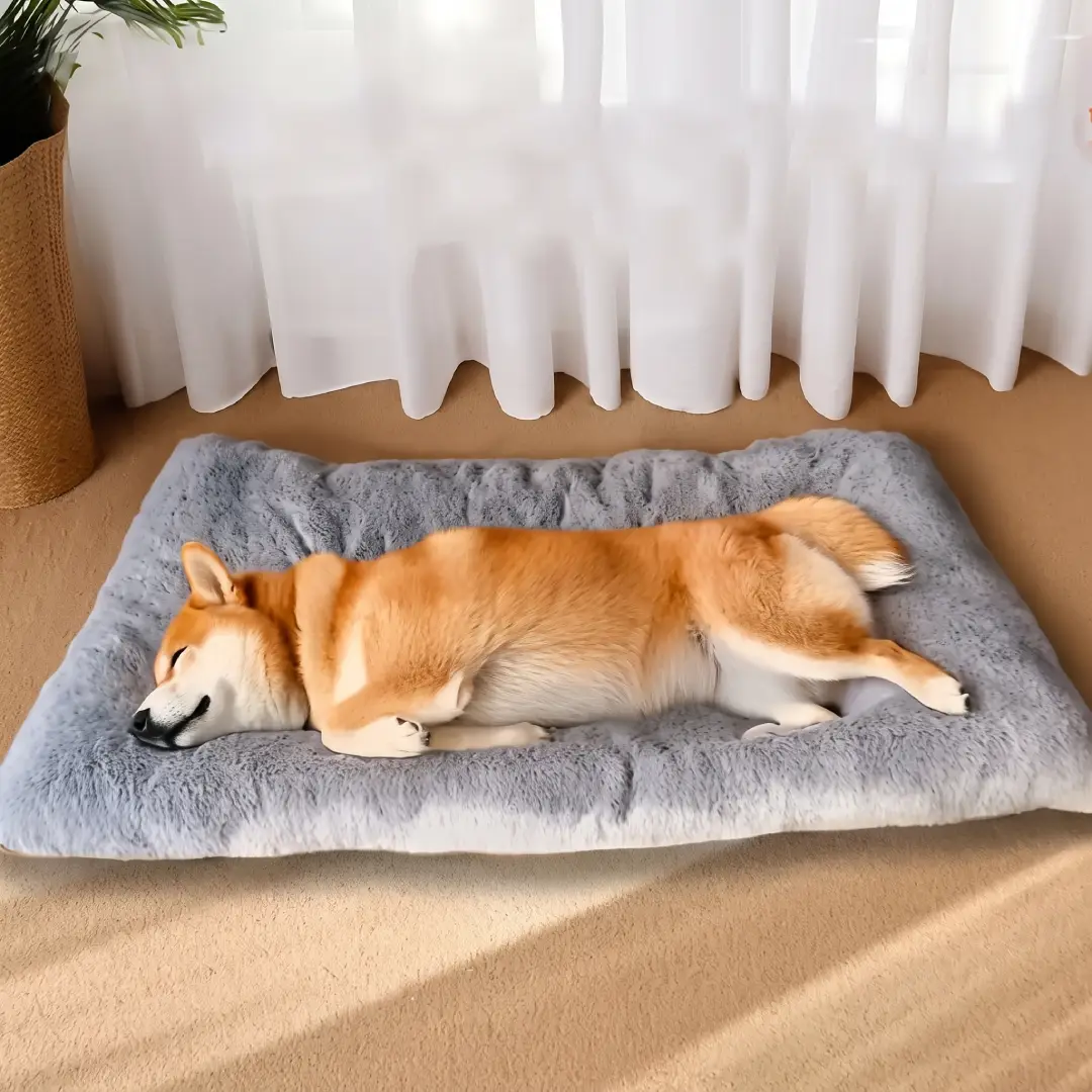 Large Plush Dog Bed Sofa – Thick Super Soft Polyester Pet Mat for Small, Medium & Large Dogs image 3