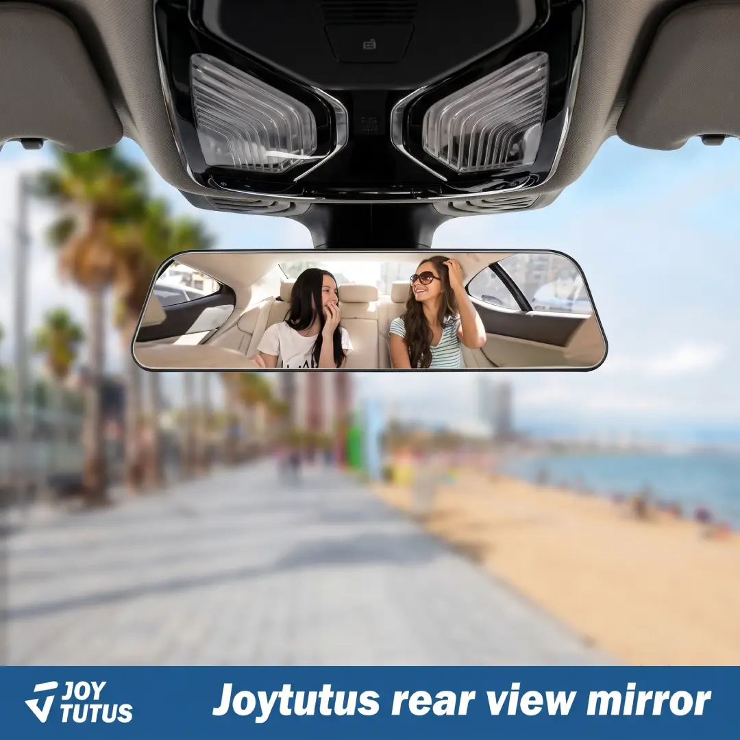 12 Inch Panoramic Rear View Mirror Clip-On for Cars image 1