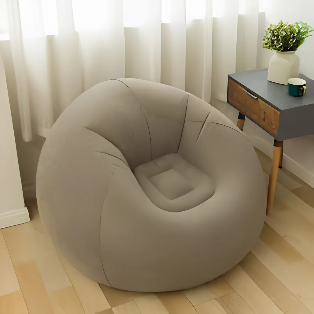 Inflatable Lazy Sofa Chair Soft Bean Bag Style Lounge Seat image 3