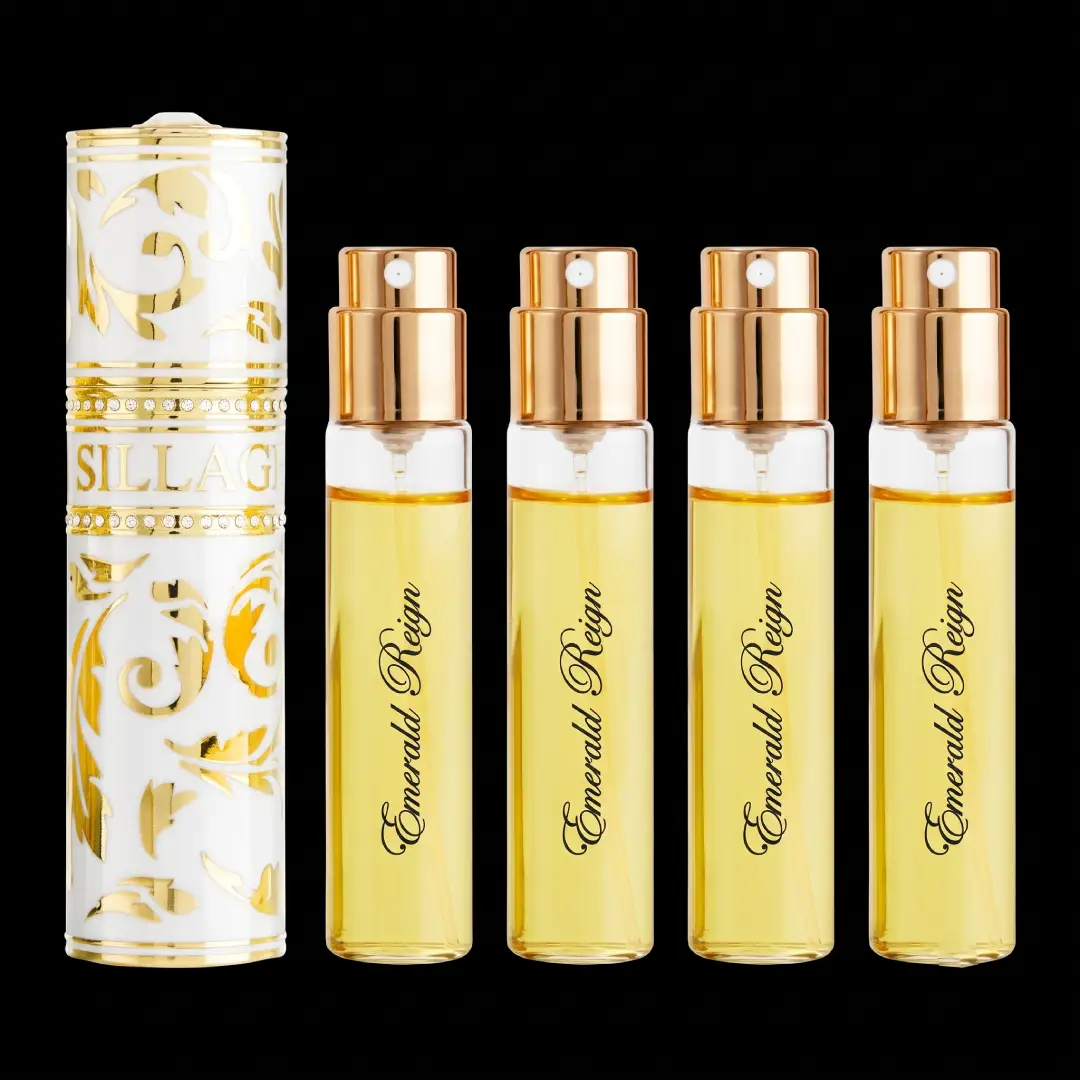 House of Sillage Arabesque Emerald Reign Blanche Or Travel Spray Set