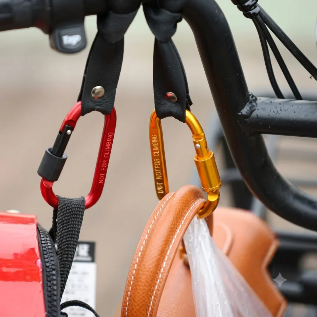 Electric Scooter Handlebar Hook Aluminum Alloy No-Drill Front Hook image 3