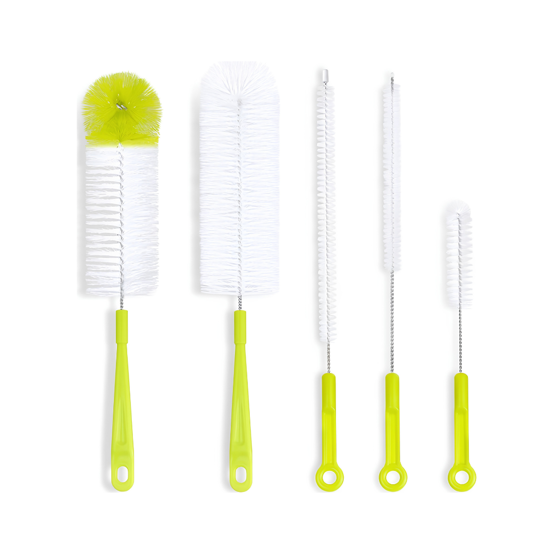 Long Handle Bottle Cleaning Brush Set with Straw and Lid Brushes