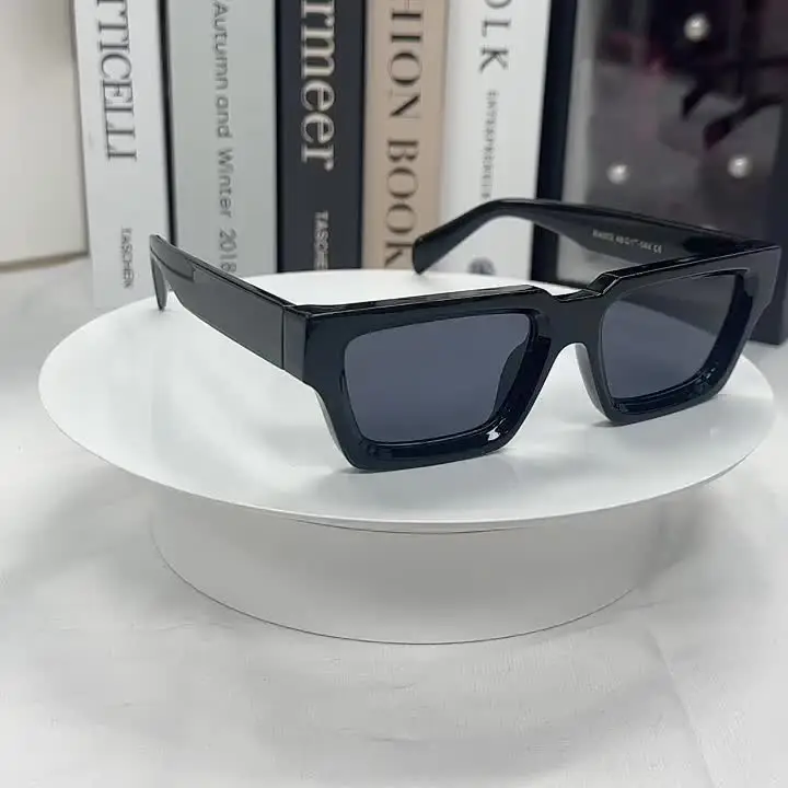 Ruiao Retro Black Millionaire Shades Luxury Sunglasses 2025 For Men Designer Famous Brand Square Sun Glasses Man Women Sunglass