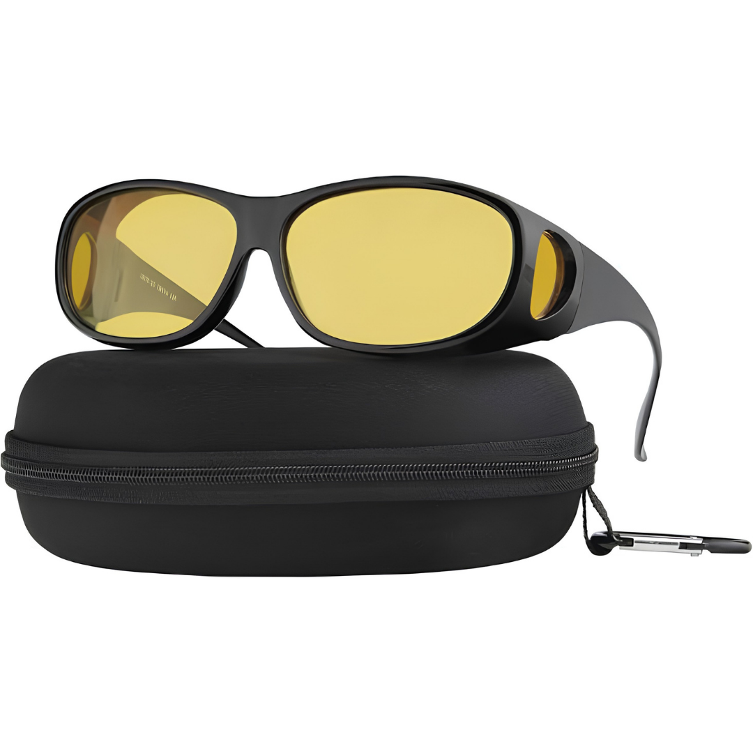 Anti Glare Night Driving Glasses Fit Over Yellow Tinted Eyewear image 2