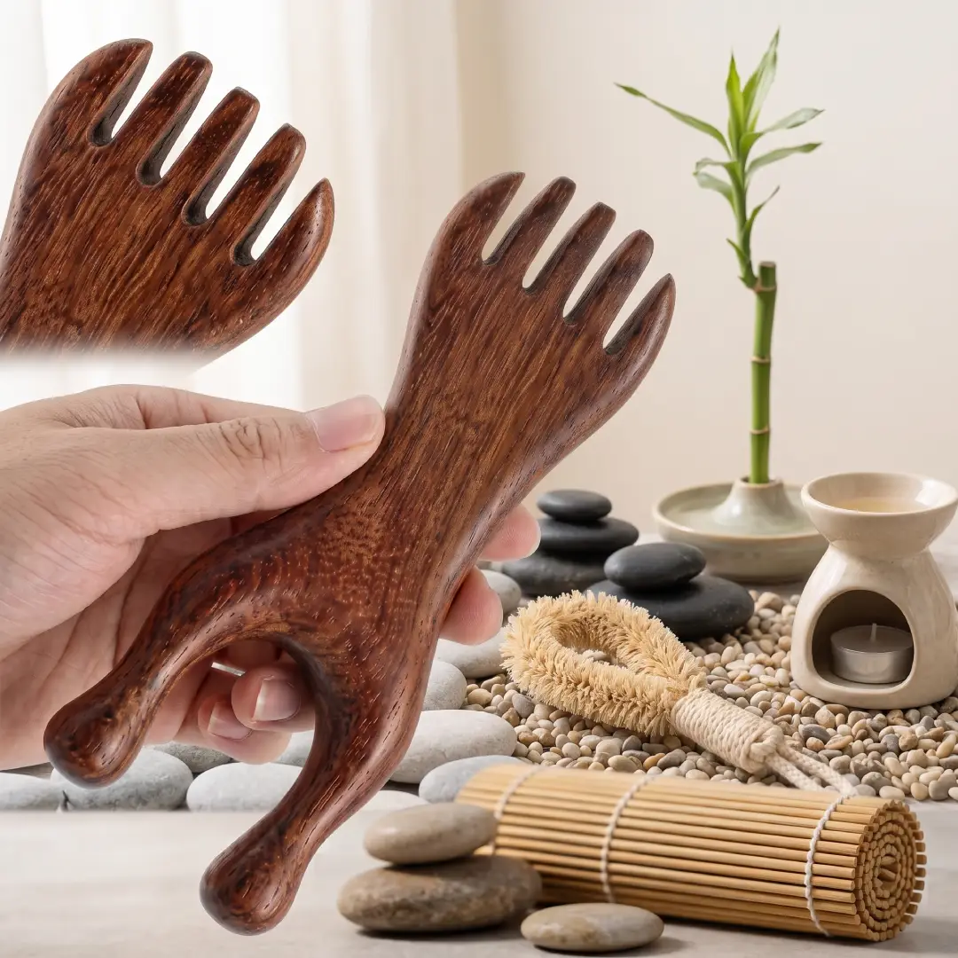 Sandalwood Gua Sha Massage Tool for Trigger Point Therapy image 8