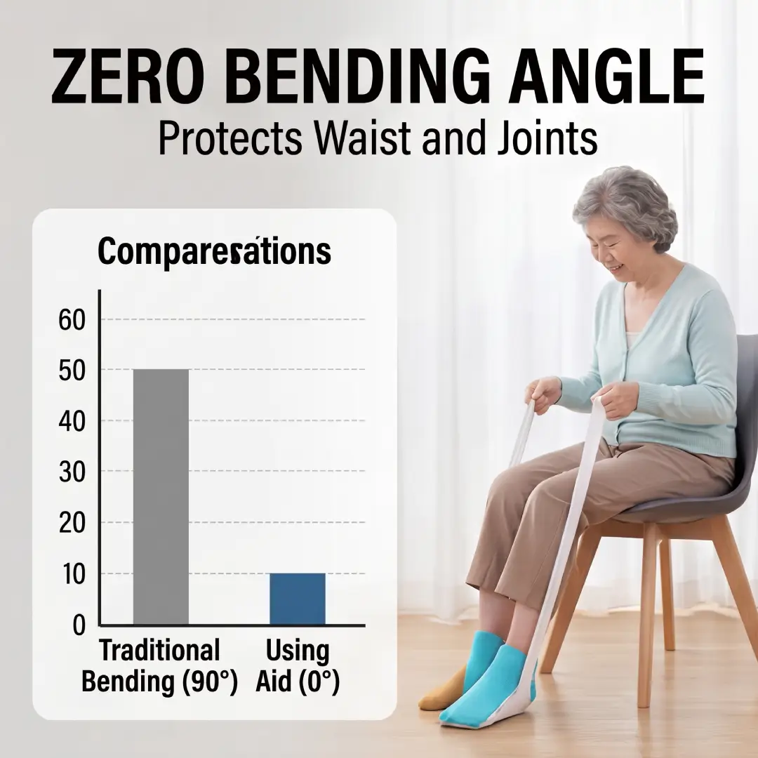 Elderly Sock Aid Dressing Tool – No-Bending Sock Wearing Helper image 4