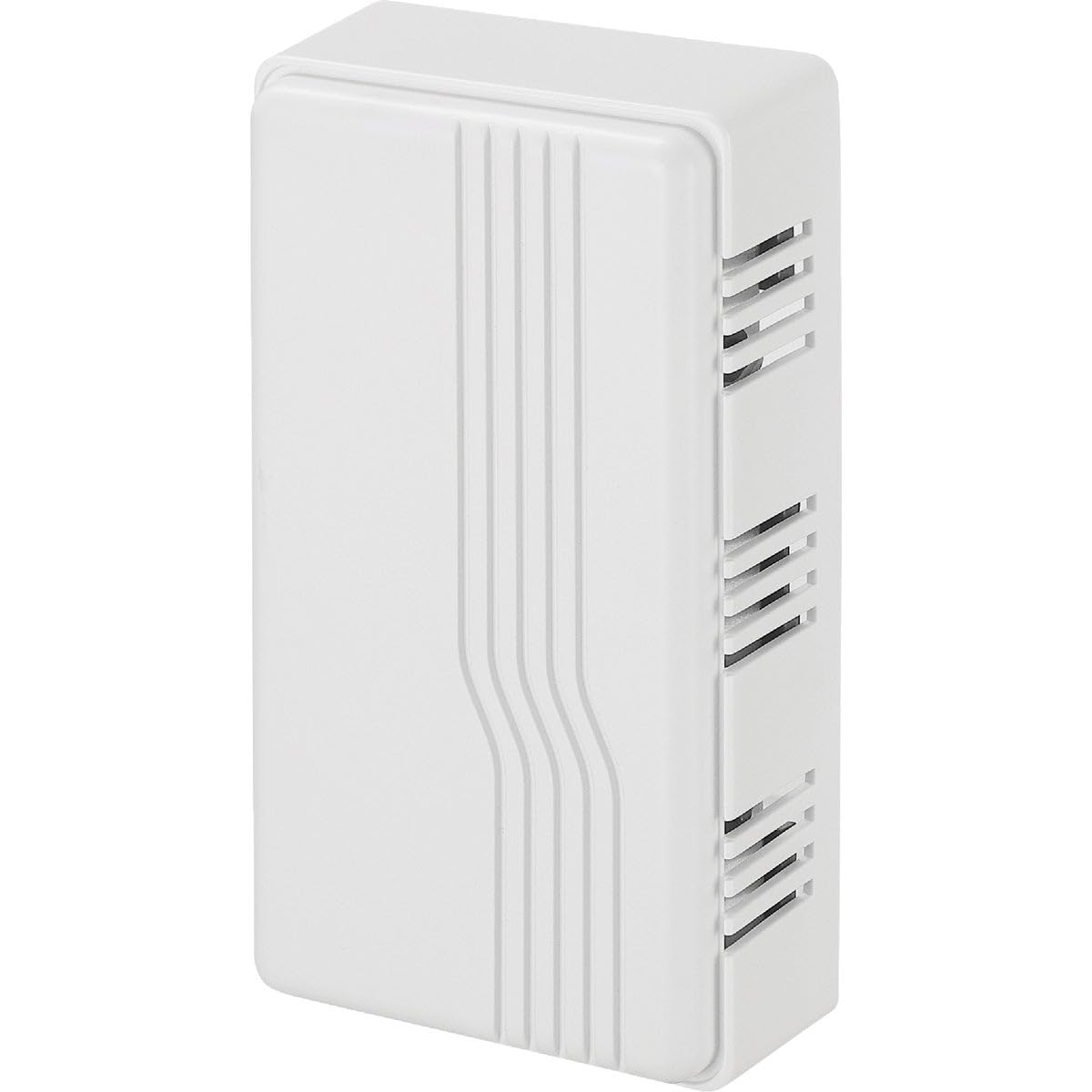 Heath Zenith Wired Mechanical Doorbell Chime, White, Plastic, Wired, 2 Tunes, Vertical, Horizontal, 80 dB, Button Not Included