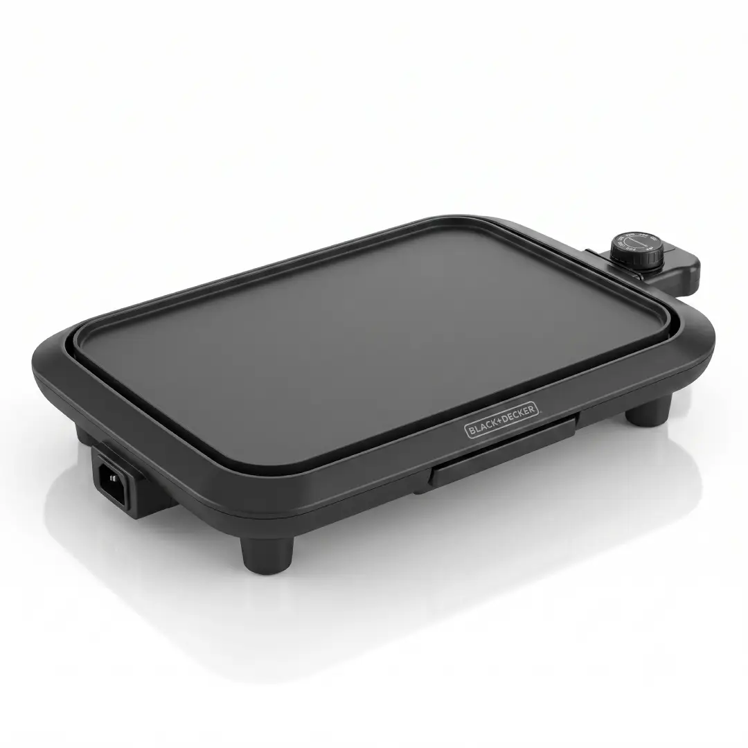 BLACK+DECKER 8-Serving Electric Griddle with Warming Tray GD2051B image 3