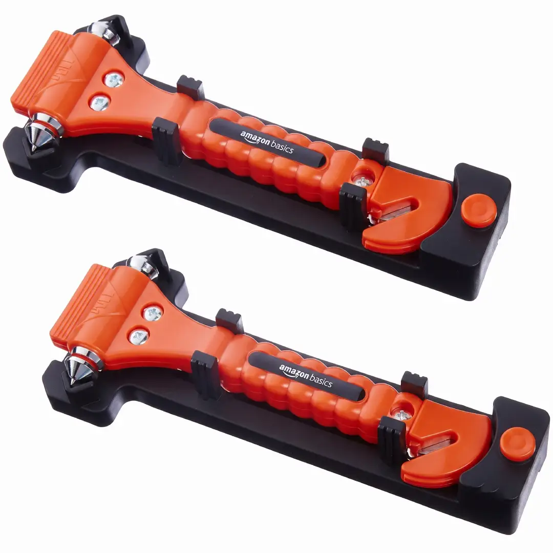 Amazon Basics Emergency Escape Tool Window Breaker Seatbelt Cutter 2 Pack image 4
