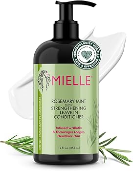 Mielle Organics Rosemary Mint Hair Strengthening Biotin Shampoo - Moisturizing Hair Shampoo for Women and Men to Gently Cleanse, Repair & Protect Strands (12 oz)
