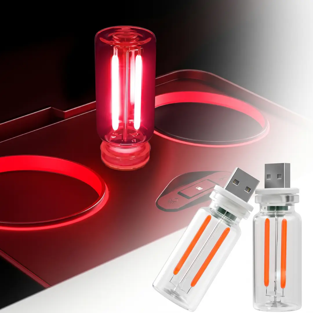 Car USB Night Light Touch Dimmable Mini Ambient Interior Light image 6