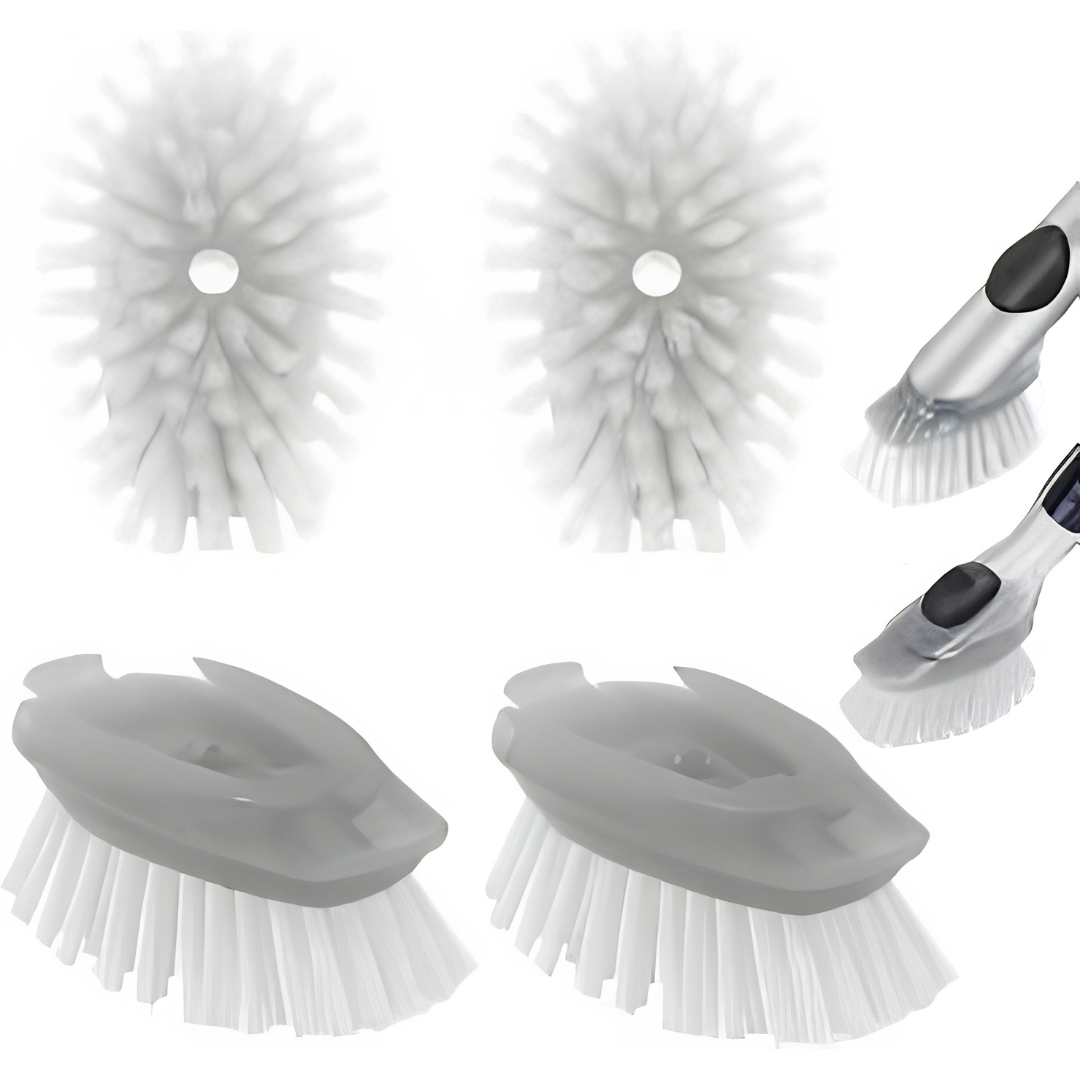 4 Pack Dish Brush Refills for OXO Steel Soap Dispensing Brush