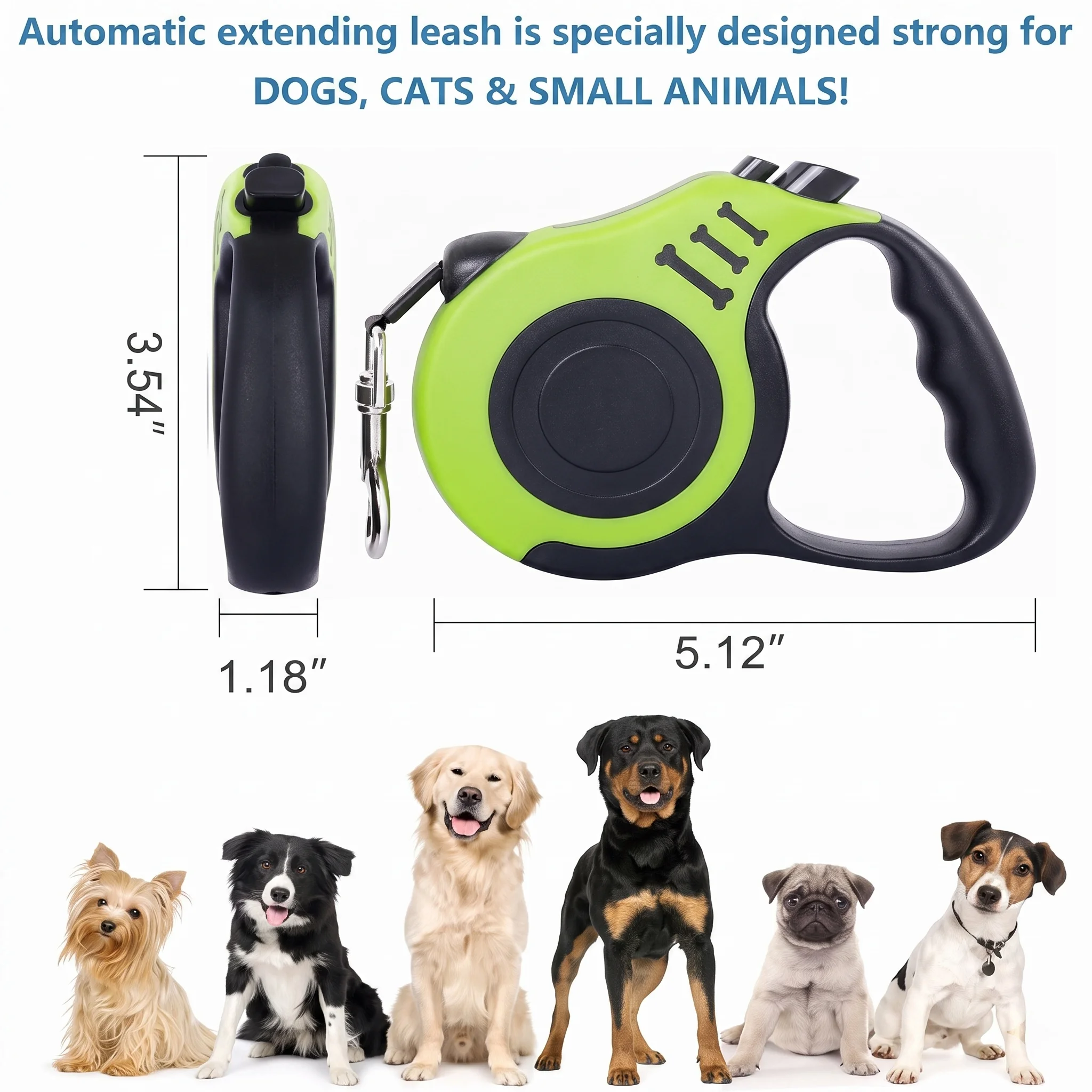 Automatic Retractable Dog Leash for Small and Large Dogs image 2